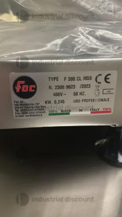 18#9285 Affettatrice gravità Fac mod. F 300 cl m5s