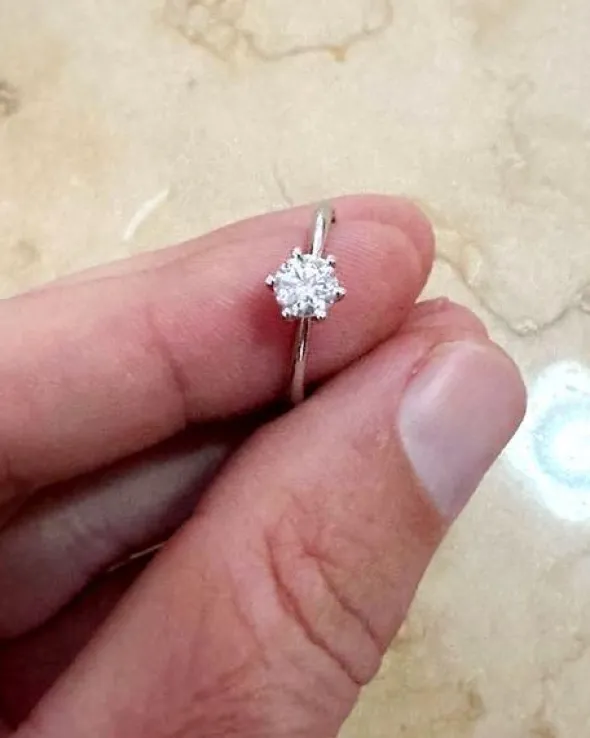 8#8694 ANELLO SOLITARIO TIFFANY