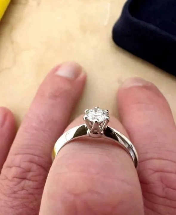 8#8694 ANELLO SOLITARIO TIFFANY