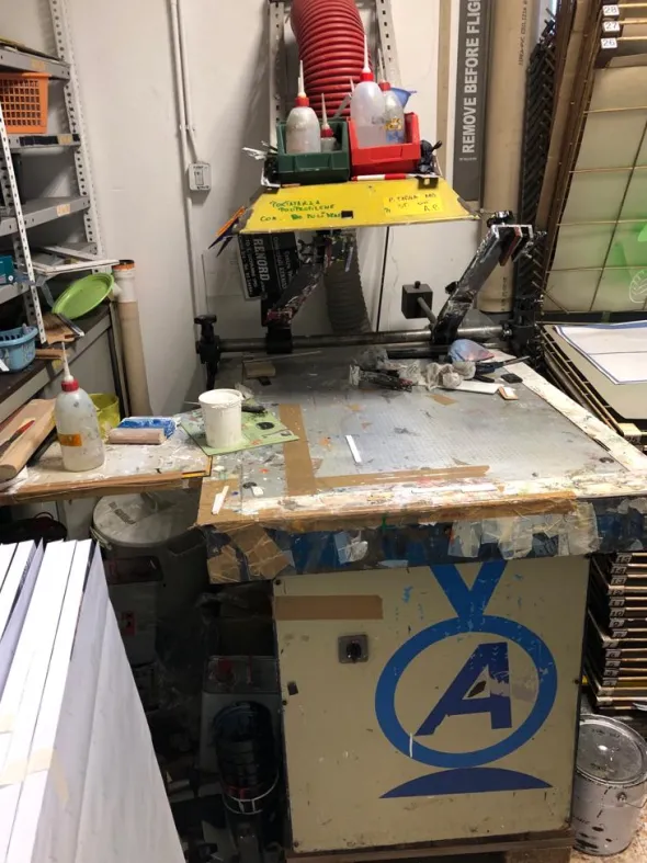 Attrezzatura completa per serigrafia