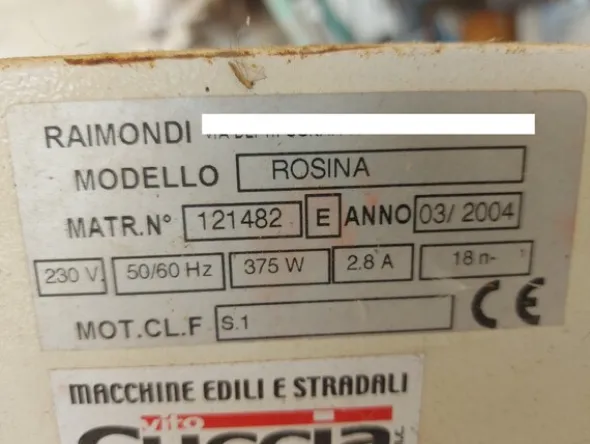 1#7851 Attrezzatura edile