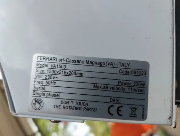 1#7844 Attrezzature e macchinari per la lavorazione del latte