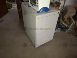 1#9764 Attrezzature, materiale di consumo e minuteria da elettricista, arredi da ufficio e scaffalature