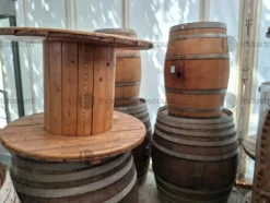 1#9425 Barrique in legnoe Bobine in legno