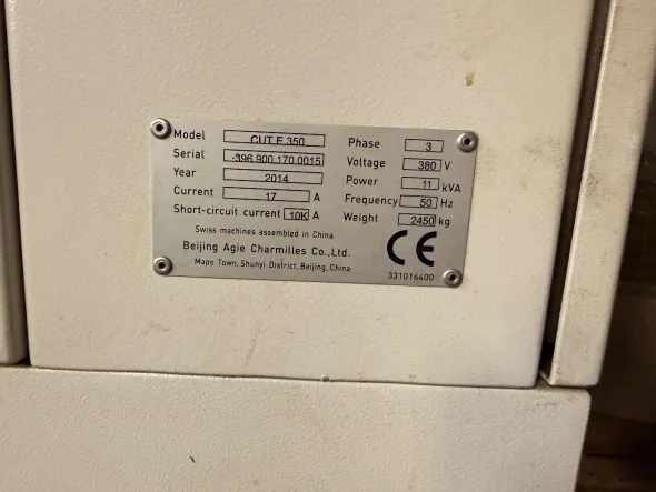 BEIJING AGIE CHARMILLES MODELLO CUT E 350