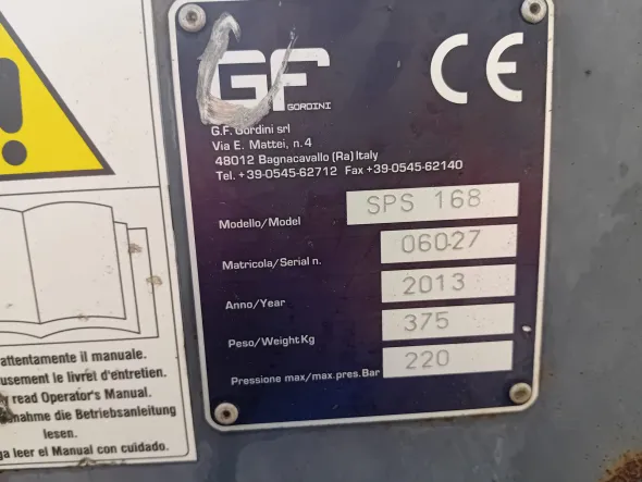 Benna spazzatrice GF GORDINI,SPS 168