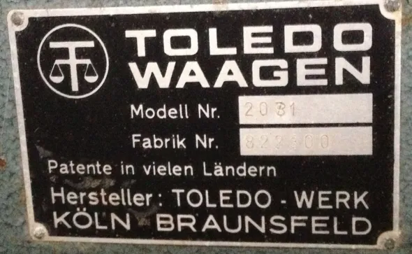 BILANCIA DA PAVIMENTO – TOLEDO MOD. 2031 (BIL-53)