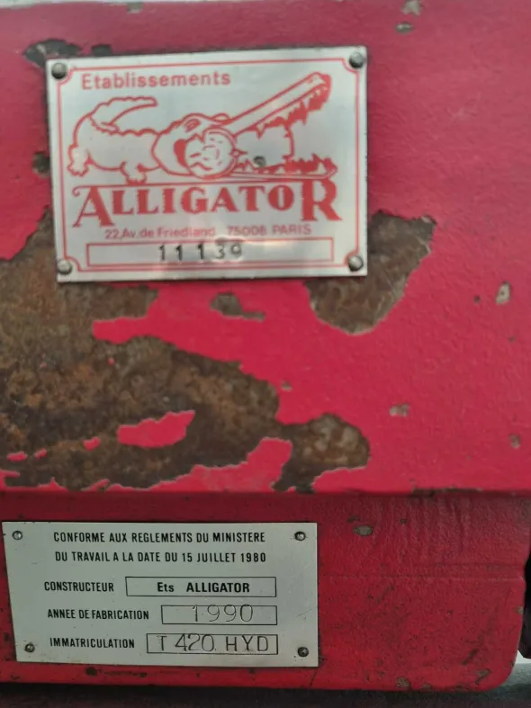 Bombatrice idraulica per lame - ALLIGATOR T420 HYDRO