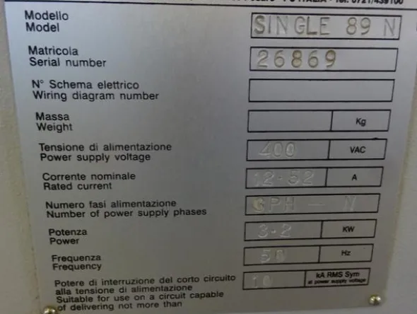 1022#2803 Bordatrice manuale Biesse Polymac