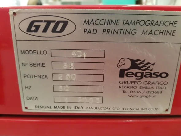 Bromografo con tamponi e inchiostri per tampografica