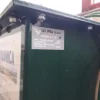 8#4676 Cabina di verniciatura Tecno Azzurra e pompe verniciatura