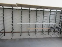 8#4676 Cabina di verniciatura Tecno Azzurra e pompe verniciatura