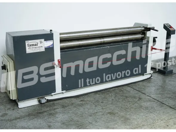 Calandra a 3 rulli FAMAR A312-15/3 Curvatrice lamiera con invito usata
