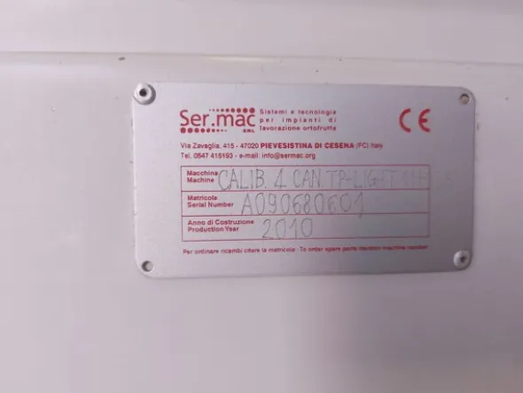 18#8584 Calibratrice elettonica Sermac nastri trasportatori