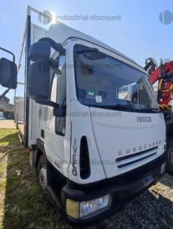 17#9387 Camion centinato IVECO Eurocargo 75e18sponda indraulica posteriore