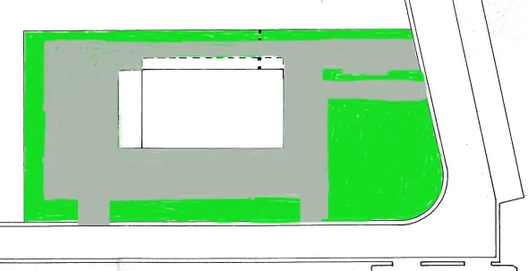 Capannone 860 m2 con sala mostra, uffici, appartamento
