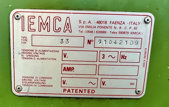 CARICATORE DI BARRE "IEMCA" MOD. T560/33/P