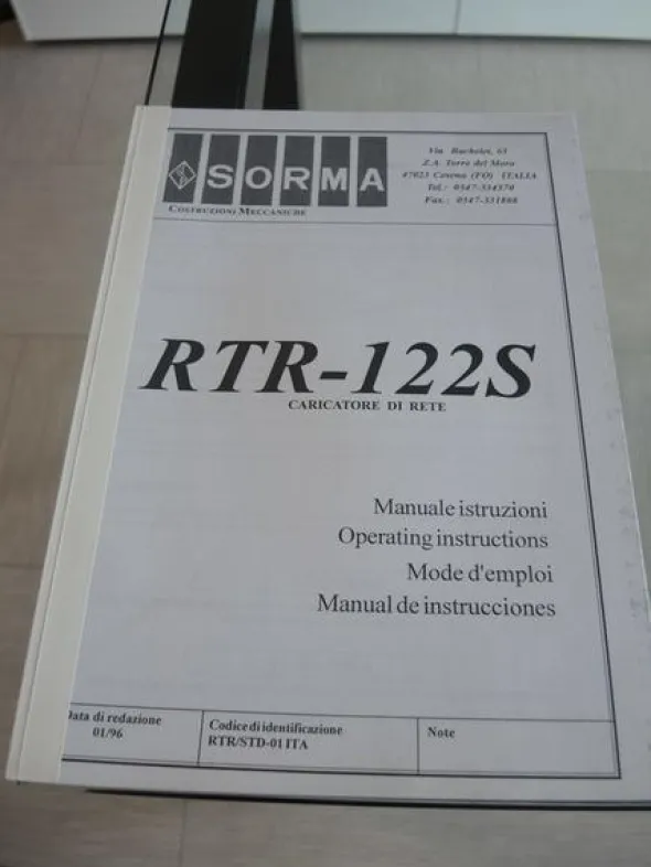 13#4084 Caricatore di reti Sorma RTR 122