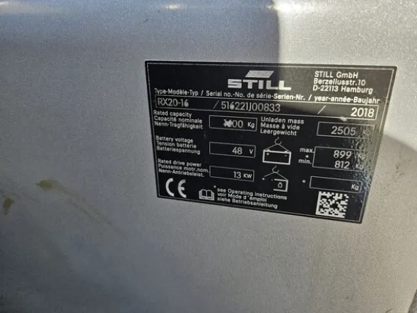 5#8563 Carrello elettrico STILL