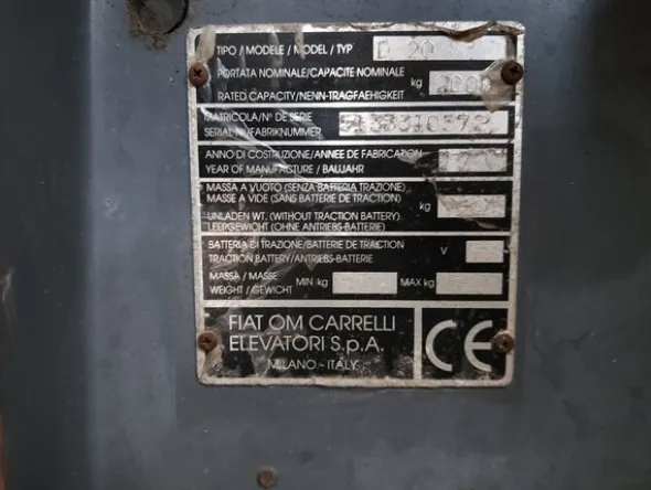 36#8259 Carrello elevatore Fiat OM