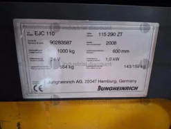 6#8798 Carrello elevatore Jungheinrich EJE110