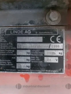 39#8747 Carrello elevatore Linde tipo E15