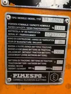 5#9140 Carrello elevatore retrattile elettrico OM