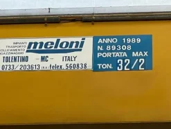 6#6252 Carroponte bitrave Meloni 32ton