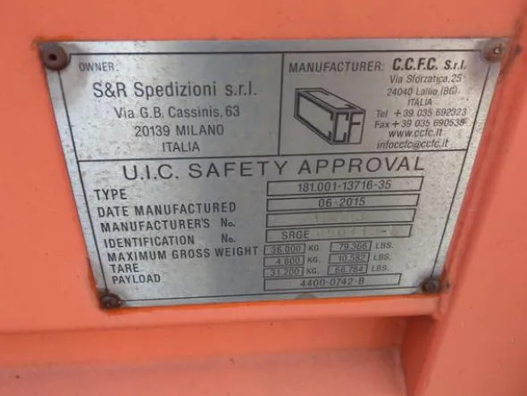 10#4158 CCFC cassa mobile Uic Tautliner 45