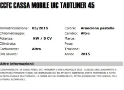 19#4158 CCFC cassa mobile Uic Tautliner 45