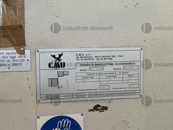 8#8851 Cesoia a ghigliottina CMU