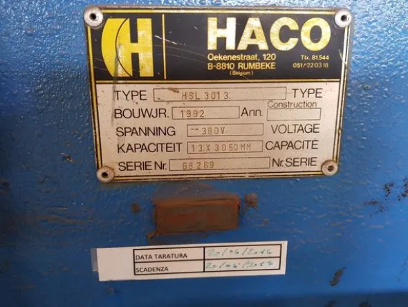 3#4551 Cesoia a ghigliottina idraulica Haco