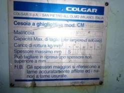 4#3528 Cesoia a ghigliottina meccanica Colgar CS 1520