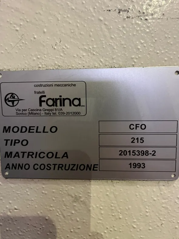 Cesoia Farina 2050x15mm usata