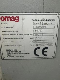 Cesoia idraulica Omag usata