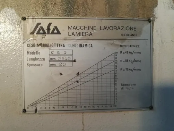 1#4247 Cesoia Sala CGO 2500 x 20 mm