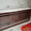 22#9389 Ceste bianche per alimenti e pedana in acciaio inox