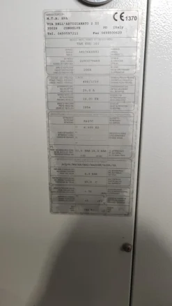 Chiller frigo Mta tae evo 101raffreddamento