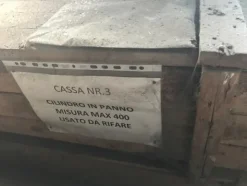 14#2342 Cilindri in pietra e in panno per macchine per conceria di varia misura