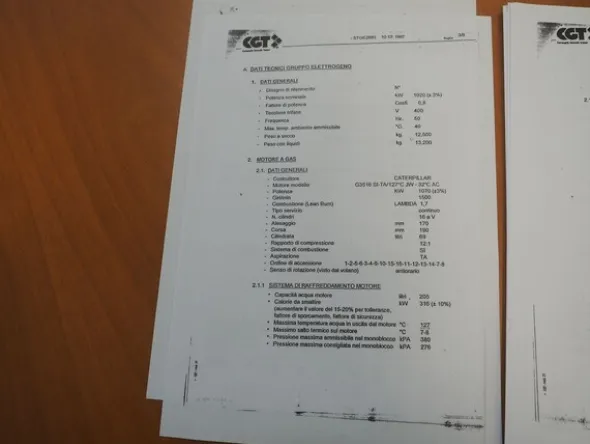 31#8478 Cogeneratore Caterpillar