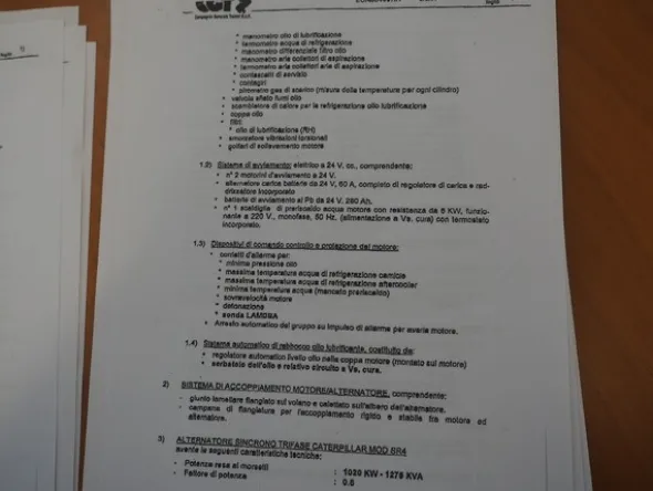 31#8478 Cogeneratore Caterpillar