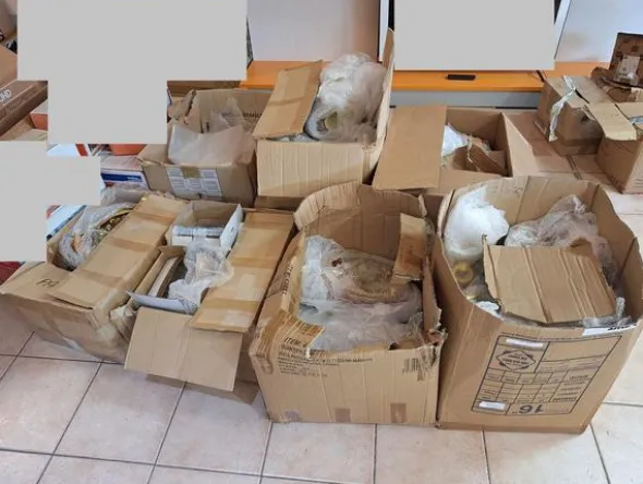 2#8661 Complementi da tavola artigianali in ceramica e stoffa