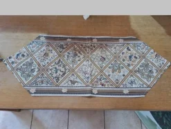 2#8661 Complementi da tavola artigianali in ceramica e stoffa