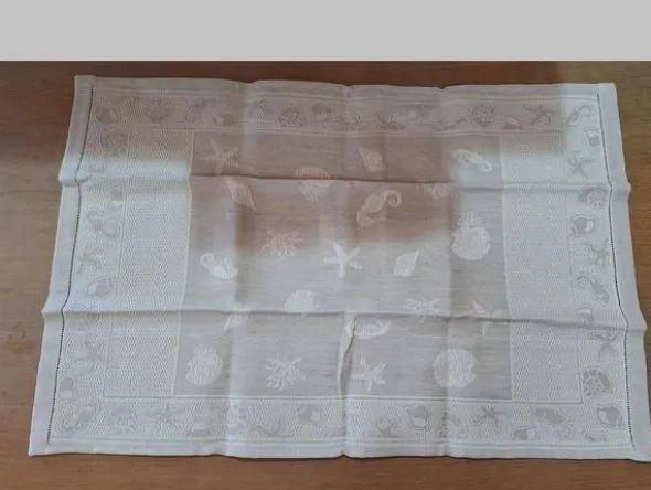 2#8661 Complementi da tavola artigianali in ceramica e stoffa