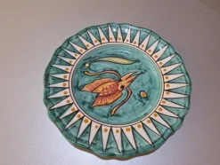 2#8661 Complementi da tavola artigianali in ceramica e stoffa
