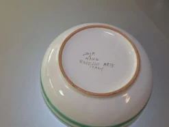 2#8661 Complementi da tavola artigianali in ceramica e stoffa