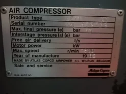 Compressore ATLAS COPCO 15hp