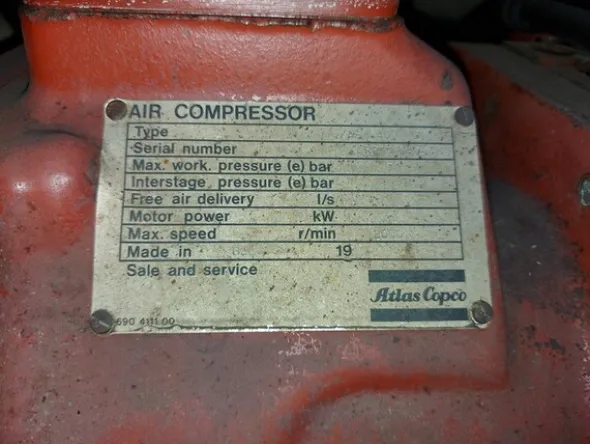 17#6400 Compressore Atlas Copco XAS40DD