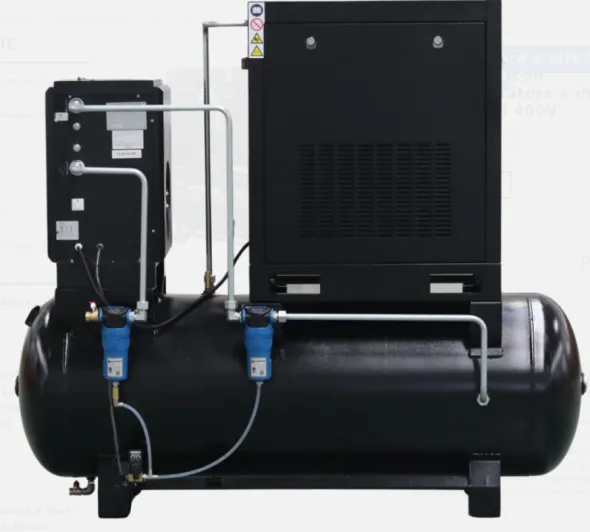 Compressore a vite con deumidificat. e inverter 500l