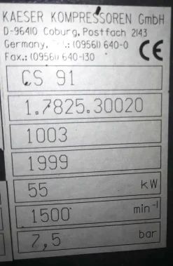 Compressore elettrico Kaeser CS91
